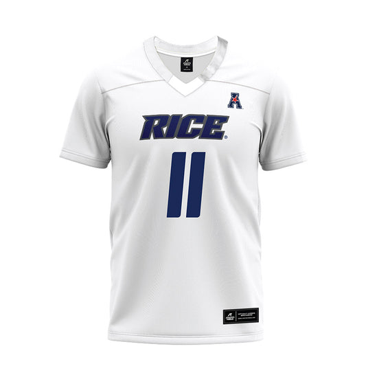 Rice - NCAA Football : Christopher Clark-Jolivet - White AAC Premium Football Jersey-0