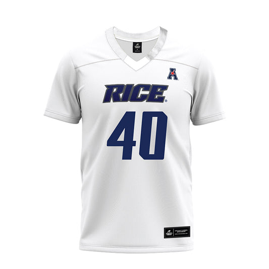 Rice - NCAA Football : Jayden Cupitt - White AAC Premium Football Jersey-0