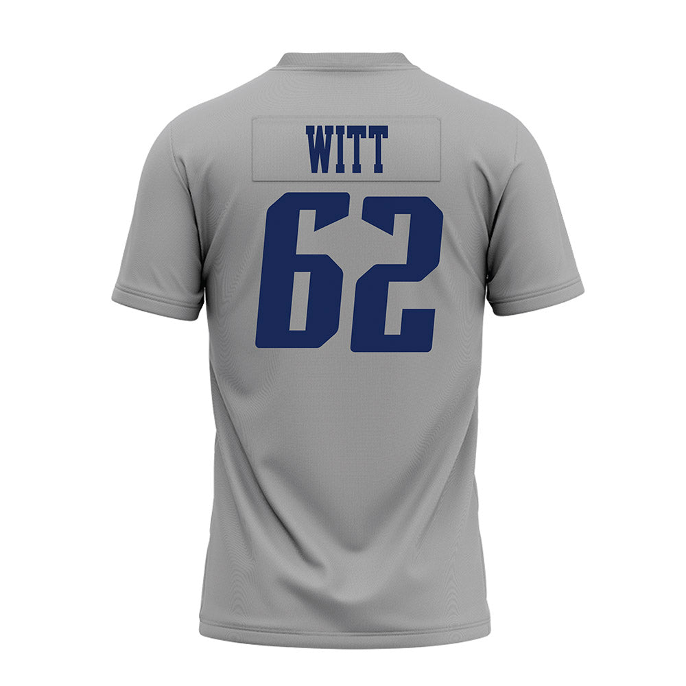 Rice - NCAA Football : Cullen Witt - Mid Grey AAC Premium Football Jersey-1