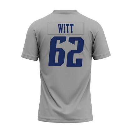 Rice - NCAA Football : Cullen Witt - Mid Grey AAC Premium Football Jersey-1
