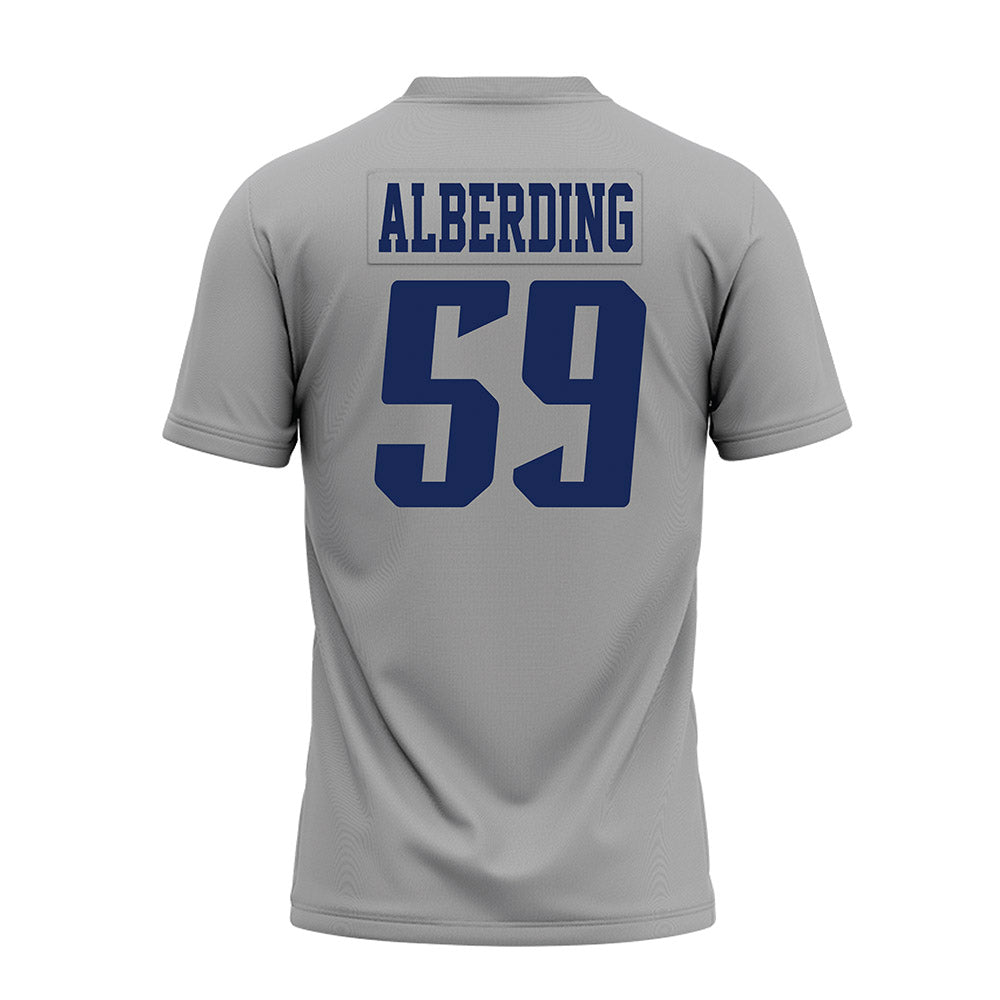 Rice - NCAA Football : Colter Alberding - Mid Grey AAC Premium Football Jersey-1