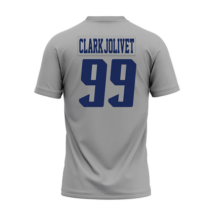 Rice - NCAA Football : Christopher Clark-Jolivet - Mid Grey AAC Premium Football Jersey-1