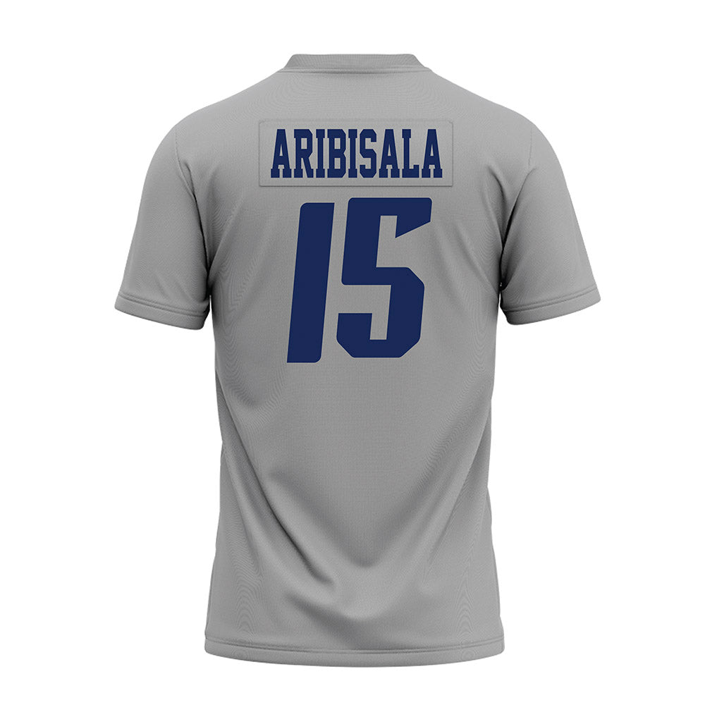 Rice - NCAA Football : Matthew Aribisala - Mid Grey AAC Premium Football Jersey-1
