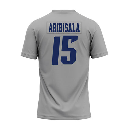 Rice - NCAA Football : Matthew Aribisala - Mid Grey AAC Premium Football Jersey-1