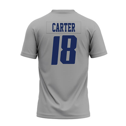 Rice - NCAA Football : Owen Carter - Mid Grey AAC Premium Football Jersey-1