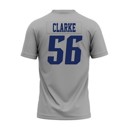 Rice - NCAA Football : Seth Clarke - Mid Grey AAC Premium Football Jersey-1