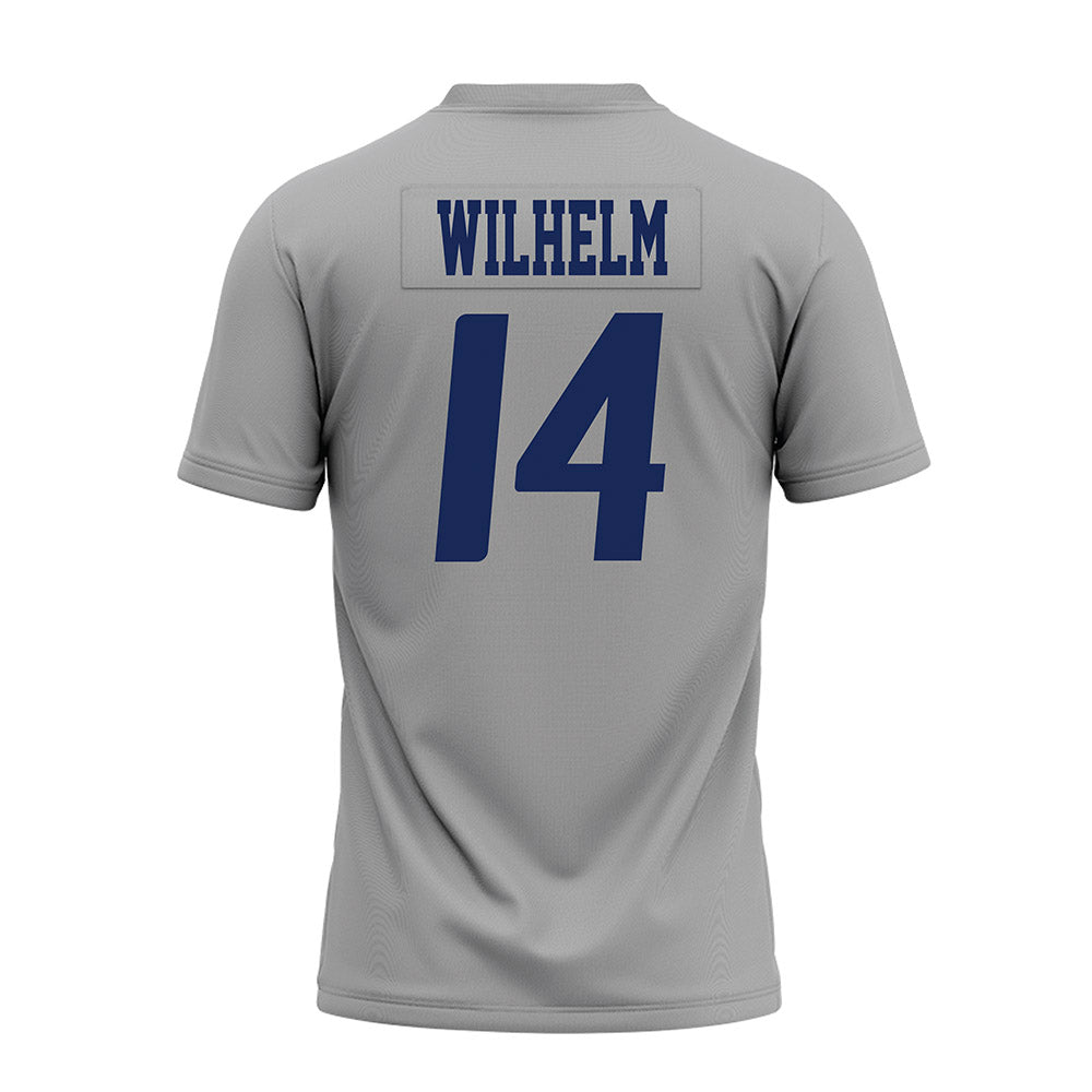 Rice - NCAA Football : Ayden Wilhelm - Mid Grey AAC Premium Football Jersey-1