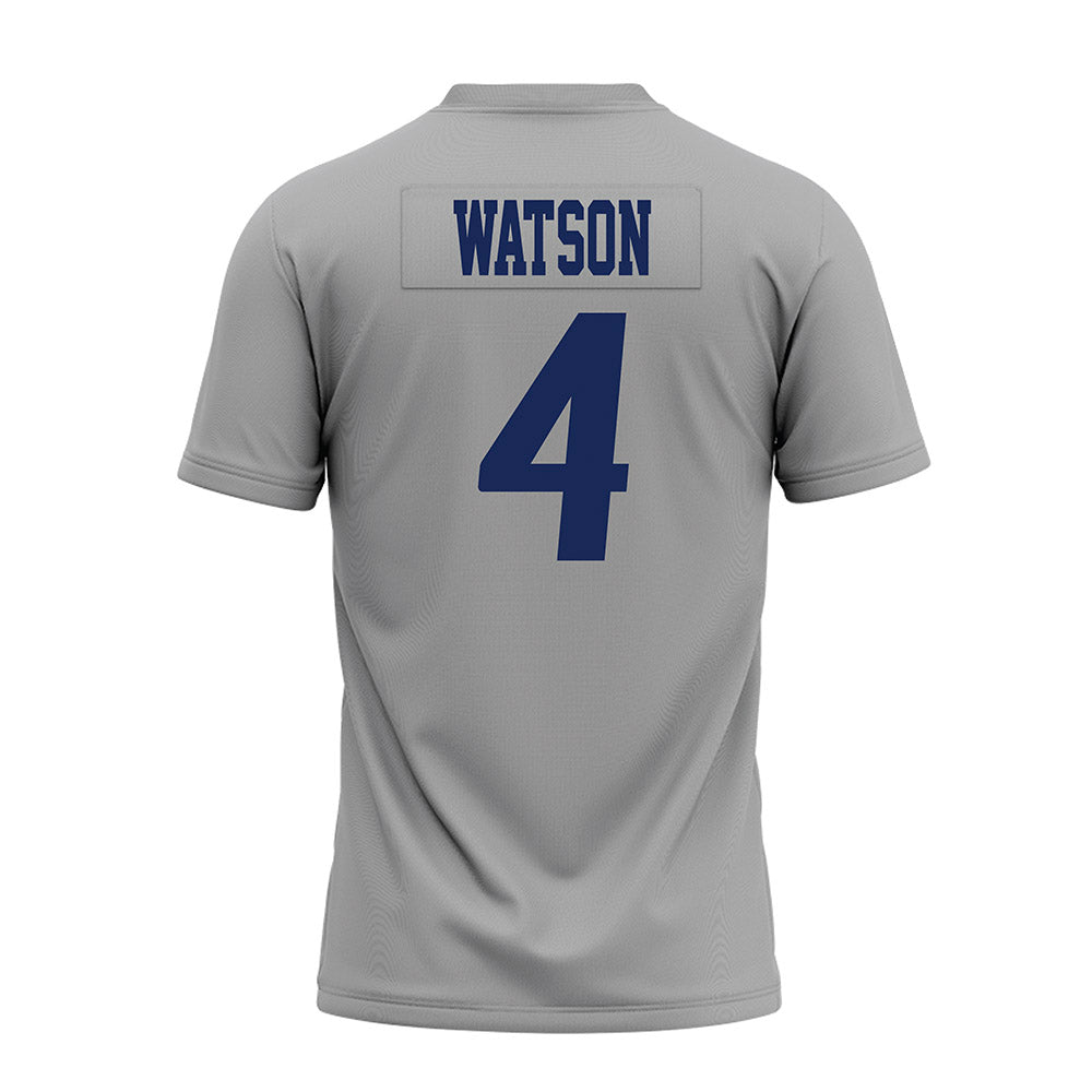 Rice - NCAA Football : Tariq Watson - Mid Grey AAC Premium Football Jersey-1