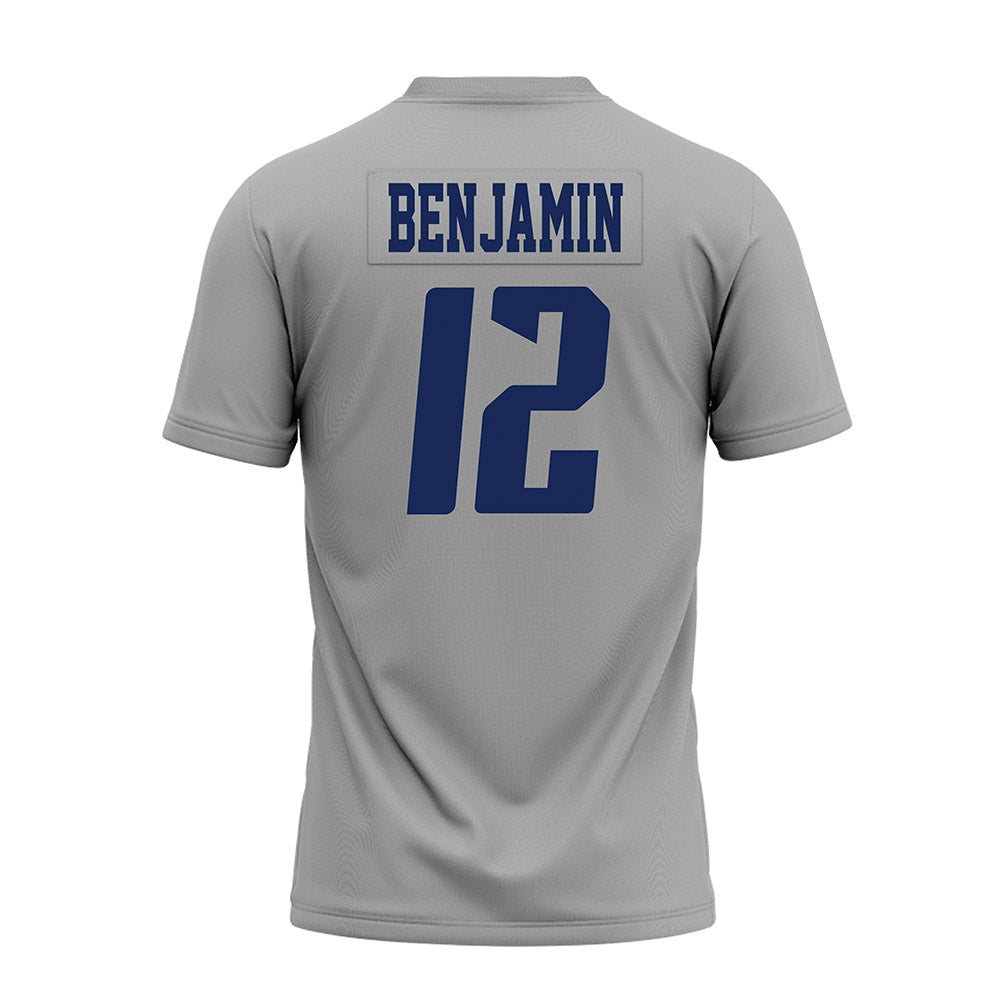 Rice - NCAA Football : Jamir Benjamin - Mid Grey AAC Premium Football Jersey-1