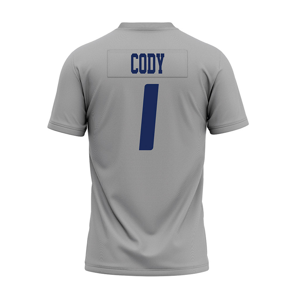 Rice - NCAA Football : Zach Cody - Mid Grey AAC Premium Football Jersey-1