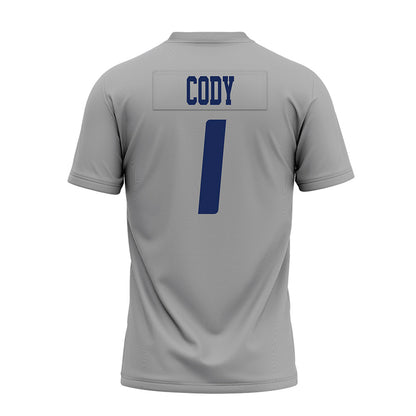 Rice - NCAA Football : Zach Cody - Mid Grey AAC Premium Football Jersey-1