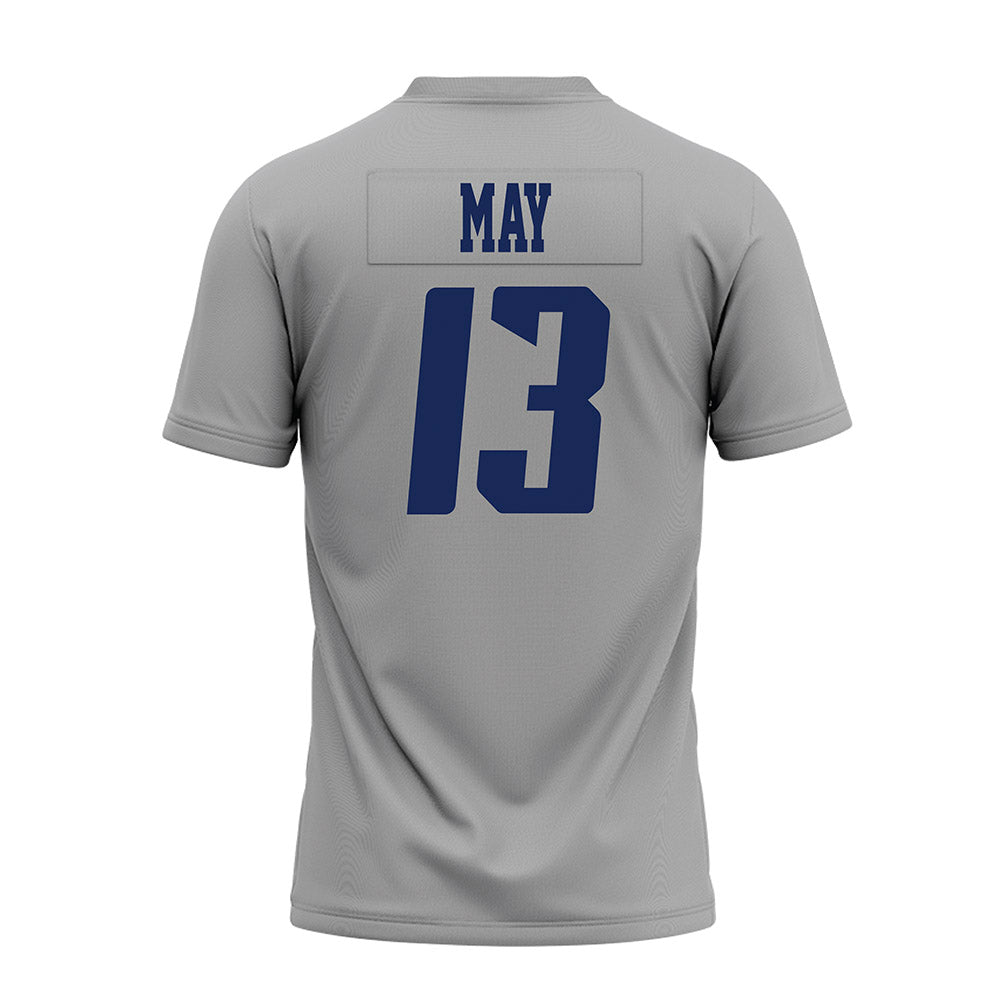 Rice - NCAA Football : Tariq May - Mid Grey AAC Premium Football Jersey-1