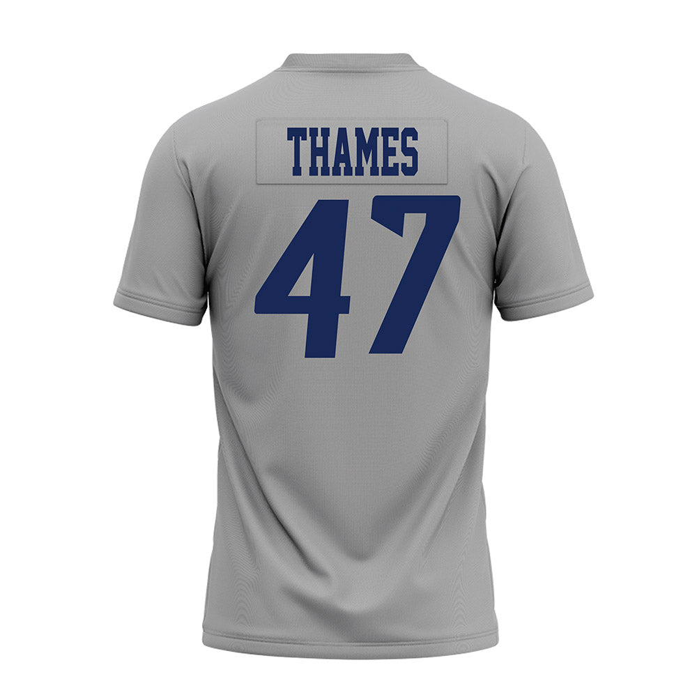 Rice - NCAA Football : Ty Thames - Mid Grey AAC Premium Football Jersey-1