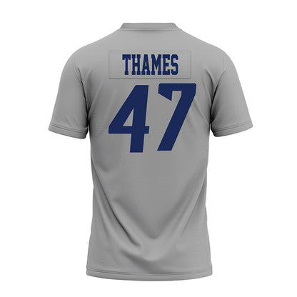 Rice - NCAA Football : Ty Thames - Mid Grey AAC Premium Football Jersey-1