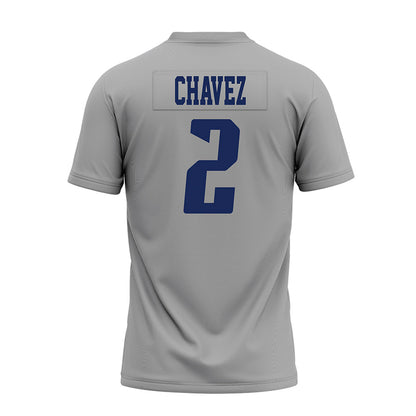 Rice - NCAA Football : Jo Chavez - Mid Grey AAC Premium Football Jersey-1
