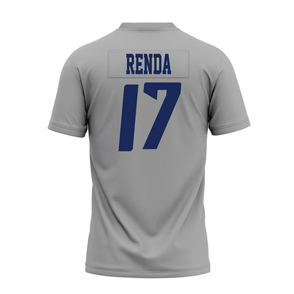 Rice - NCAA Football : Jake Renda - Mid Grey AAC Premium Football Jersey-1
