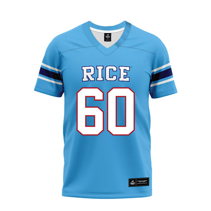 Rice - NCAA Football : Leo Bluhm - Premium Football Jersey-0