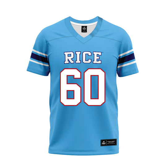 Rice - NCAA Football : Leo Bluhm - Premium Football Jersey-0