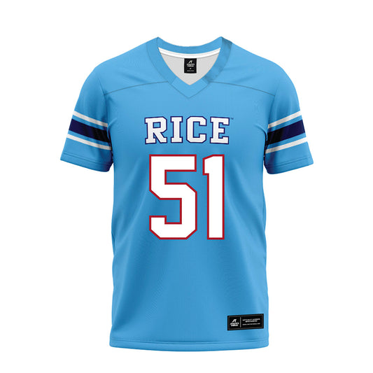 Rice - NCAA Football : Phoenix Derichsweiler - Premium Football Jersey-0