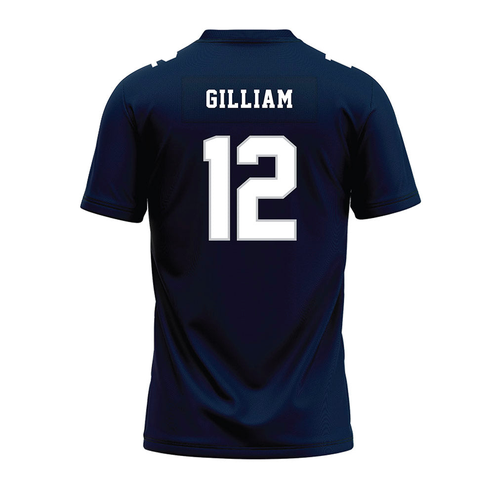 Samford - NCAA Football : Charlie Gilliam - Navy Premium Football Jersey-1