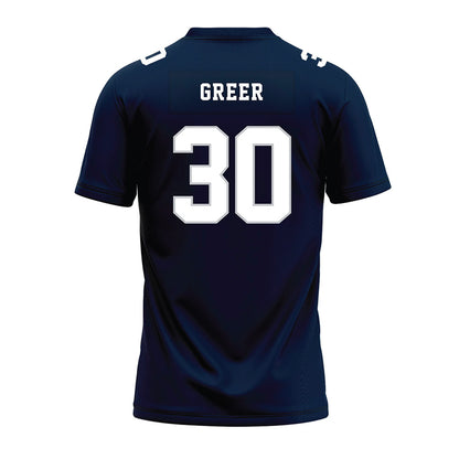 Samford - NCAA Football : Cooper Greer - Navy Premium Football Jersey-1
