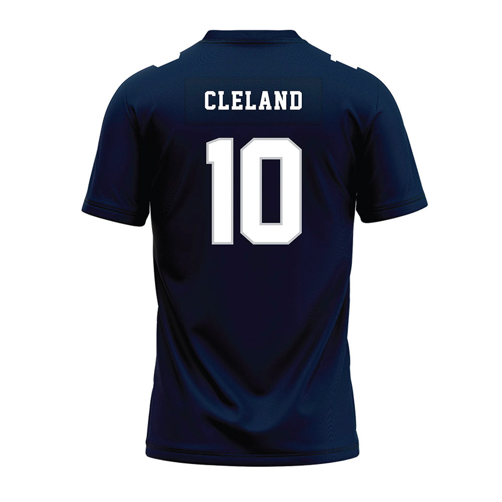Samford - NCAA Football : Coulter Cleland - Navy Premium Football Jersey-1