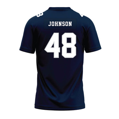 Samford - NCAA Football : Jacob Johnson - Navy Premium Football Jersey-1