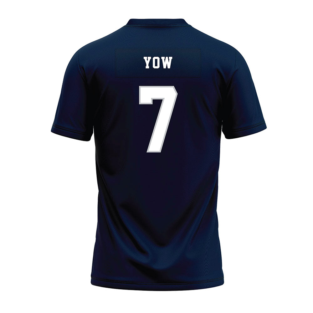 Samford - NCAA Football : Kerrell Yow - Navy Premium Football Jersey-1