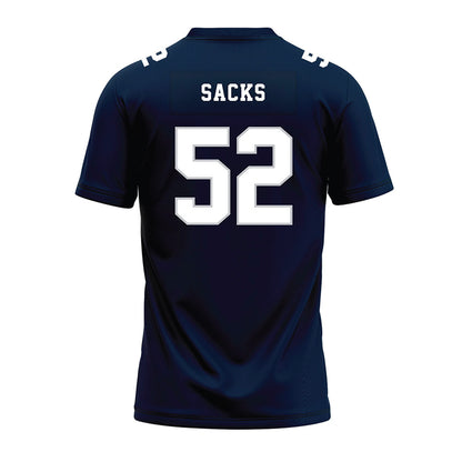 Samford - NCAA Football : Owen Sacks - Navy Premium Football Jersey-1