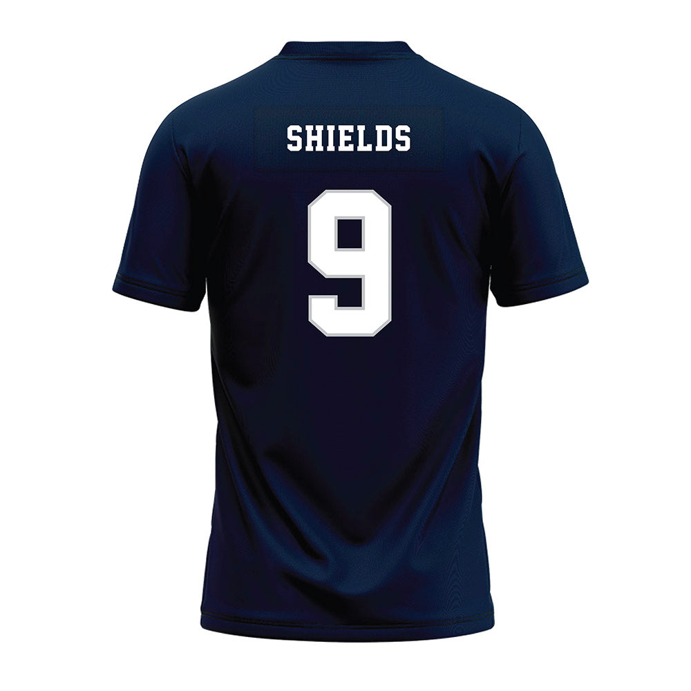 Samford - NCAA Football : Will Shields - Navy Premium Football Jersey-1