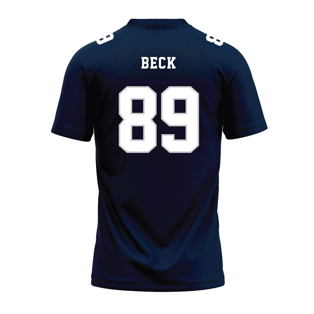 Samford - NCAA Football : Landon Beck - Navy Premium Football Jersey-1