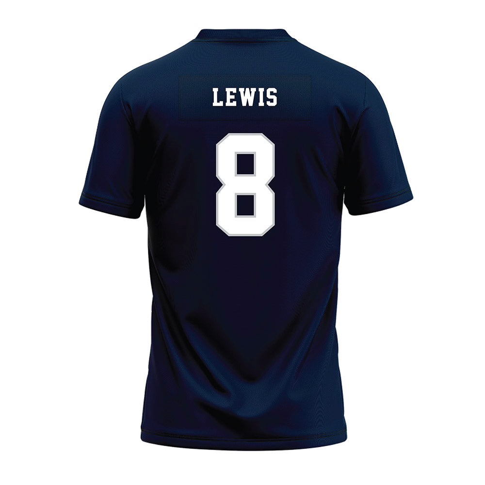 Samford - NCAA Football : Kyree Lewis - Navy Premium Football Jersey-1