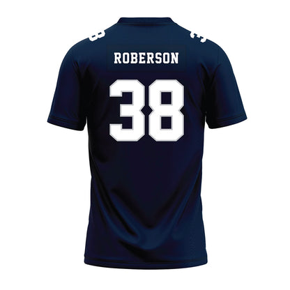 Samford - NCAA Football : Michael Roberson - Navy Premium Football Jersey-1
