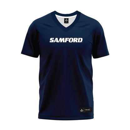 Samford - NCAA Football : - Navy Premium Football Jersey-0
