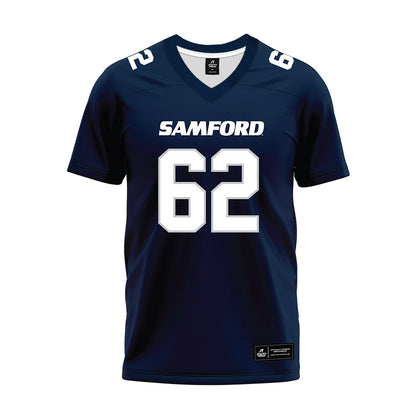Samford - NCAA Football : Parker Peacock - Navy Premium Football Jersey-0
