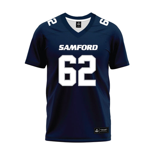 Samford - NCAA Football : Parker Peacock - Navy Premium Football Jersey-0