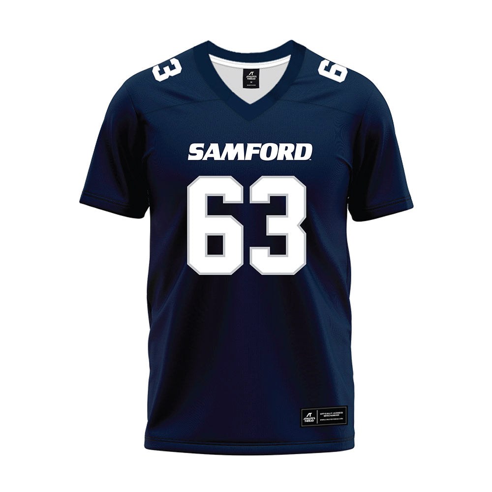 Samford - NCAA Football : Beau Ball - Navy Premium Football Jersey-0
