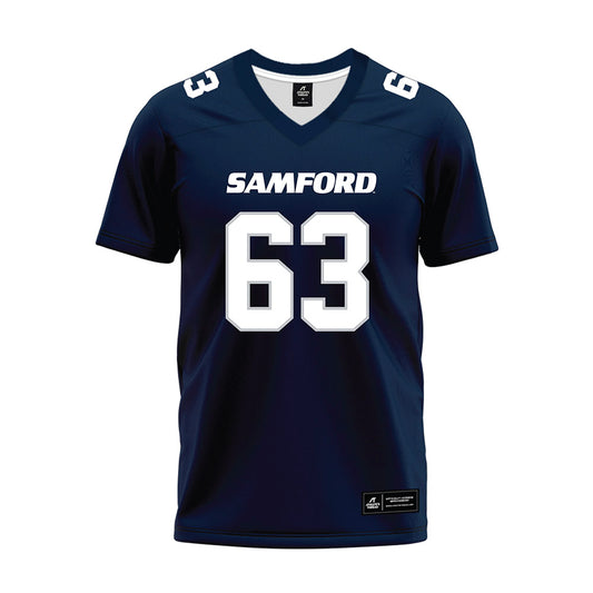 Samford - NCAA Football : Beau Ball - Navy Premium Football Jersey-0