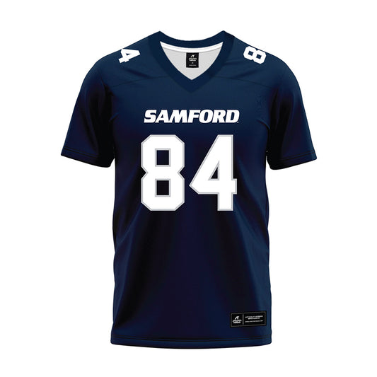 Samford - NCAA Football : Bryon Martin - Navy Premium Football Jersey-0