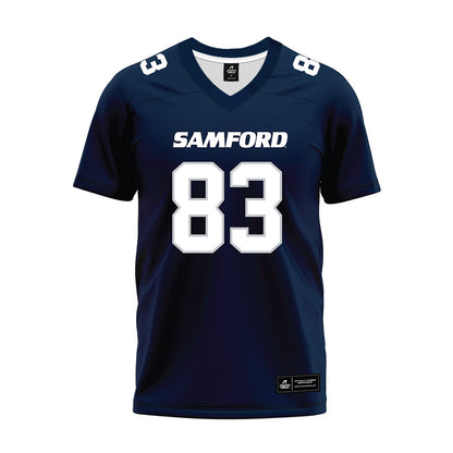 Samford - NCAA Football : Hudson Krauklis - Navy Premium Football Jersey-0