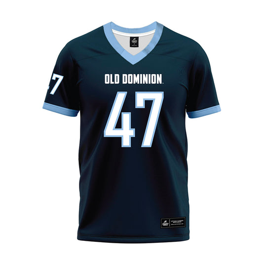Old Dominion - NCAA Football : Ashten Dunman - Navy Premium Football Jersey-0