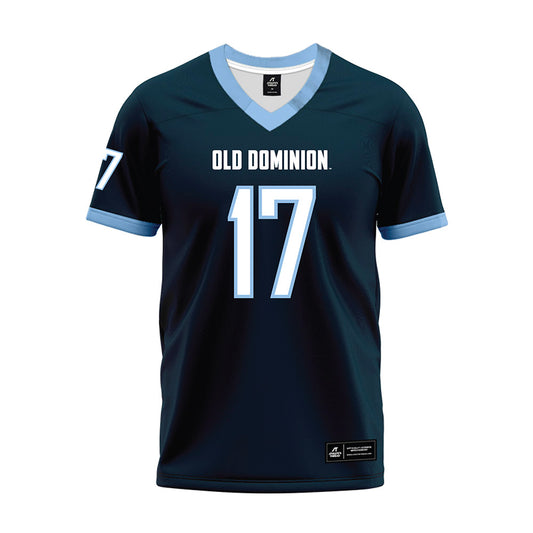 Old Dominion - NCAA Football : Crystal McLilley - Navy Premium Football Jersey-0