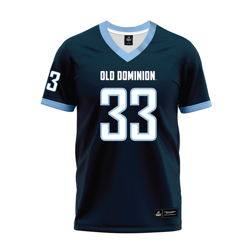 Old Dominion - NCAA Football : Shaq Leaks - Navy Premium Football Jersey-0