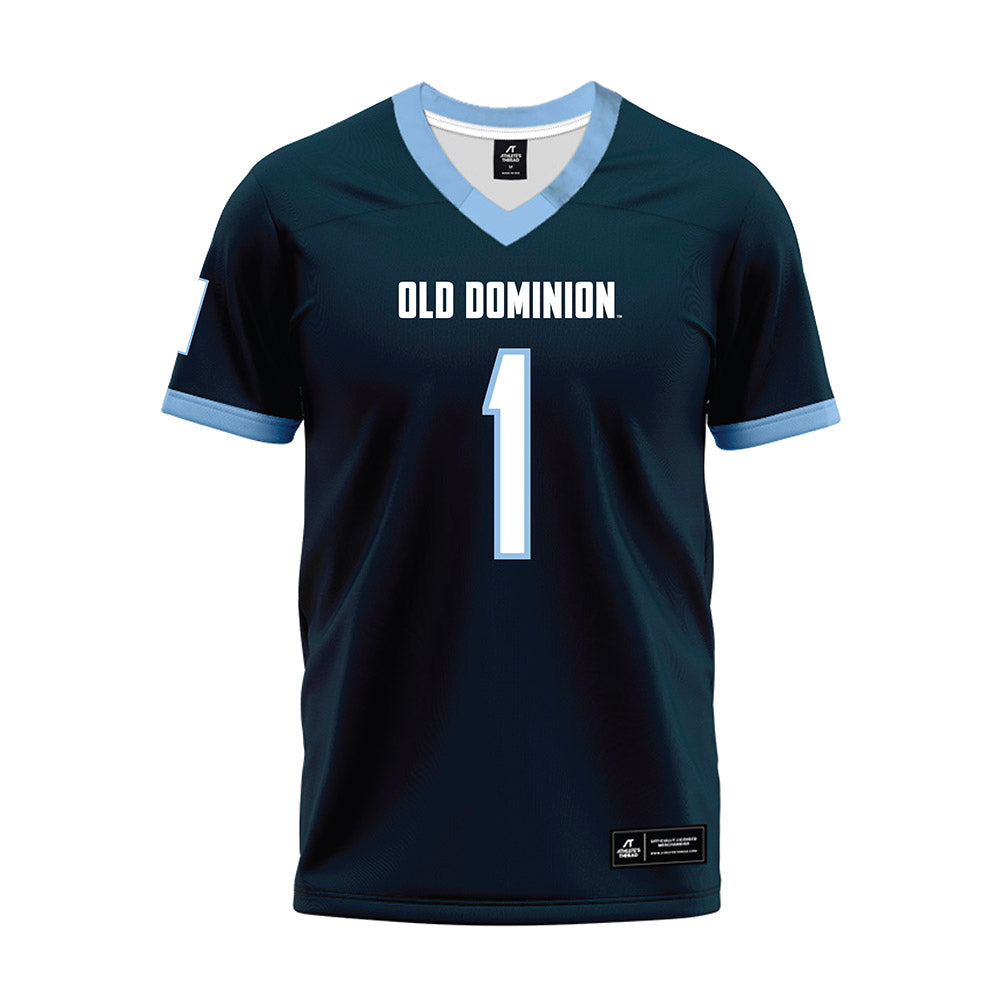 Old Dominion - NCAA Football : JJ Harrell - Navy Premium Football Jersey-0