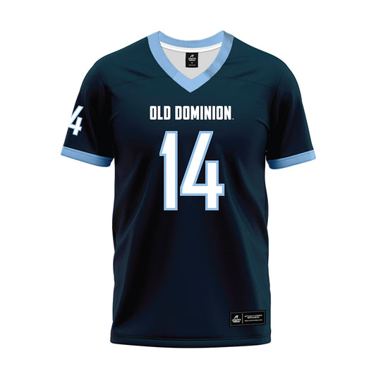 Old Dominion - NCAA Football : Zialis Blackmon - Navy Premium Football Jersey-0