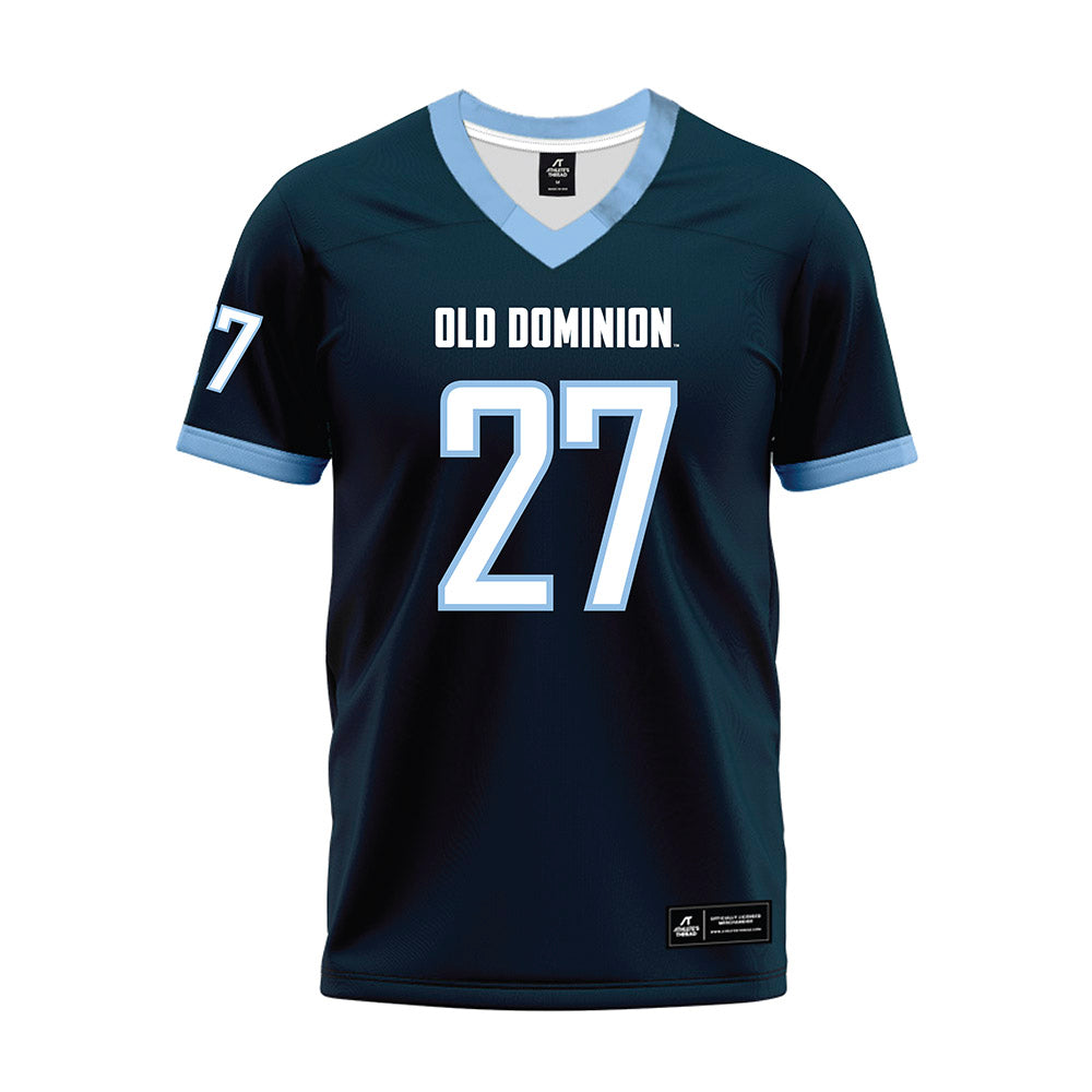 Old Dominion - NCAA Football : Kingston Gregory - Navy Premium Football Jersey-0