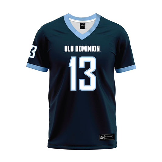 Old Dominion - NCAA Football : Sidney Mbanasor - Navy Premium Football Jersey-0