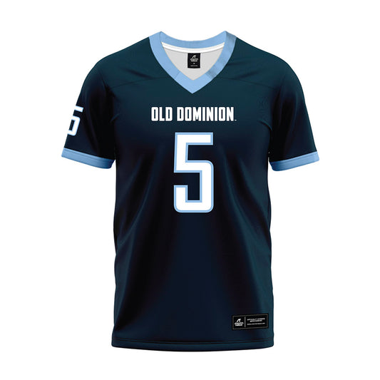 Old Dominion - NCAA Football : Maurki James - Navy Premium Football Jersey-0