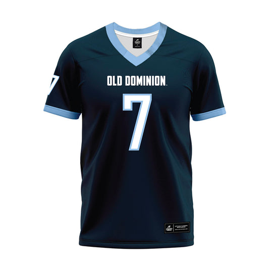 Old Dominion - NCAA Football : Kendall Harris - Navy Premium Football Jersey-0