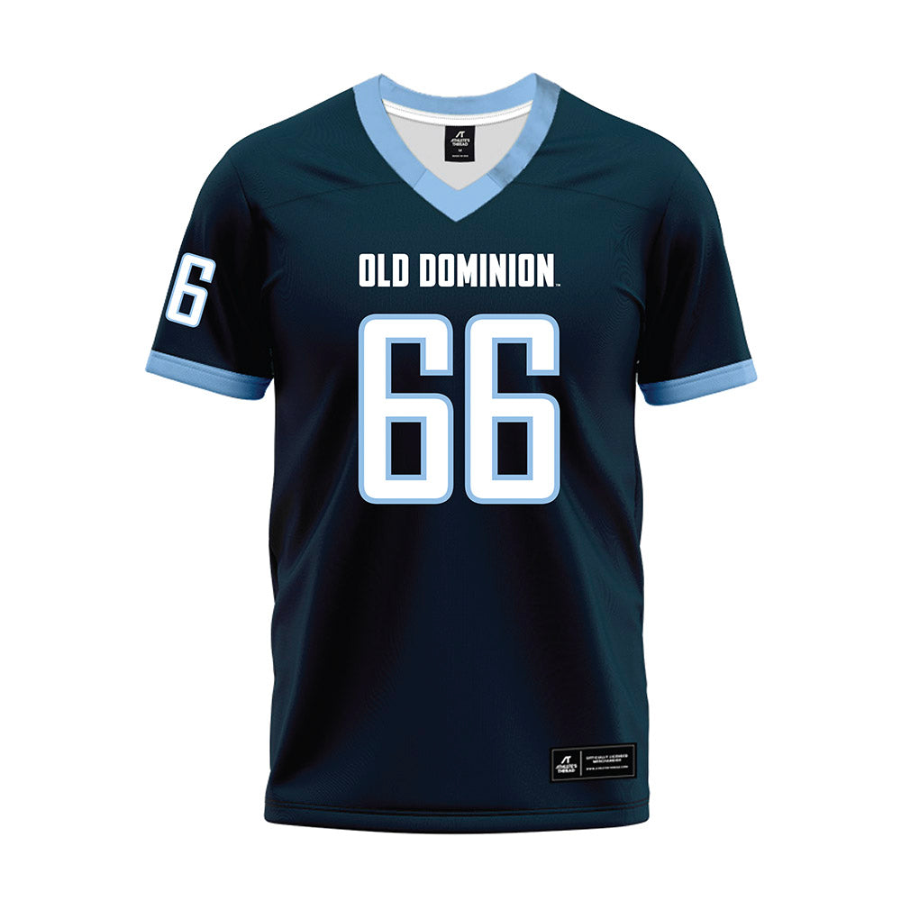 Old Dominion - NCAA Football : Mason Thrush - Navy Premium Football Jersey-0